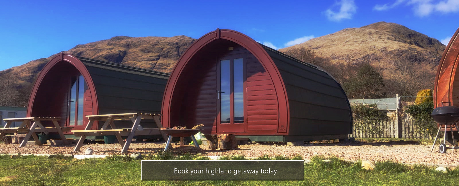 Highland Holiday Pods Banner 1